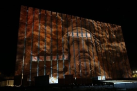 Troya Müzesi'nde '3D Mapping' gösterimi yapıldı