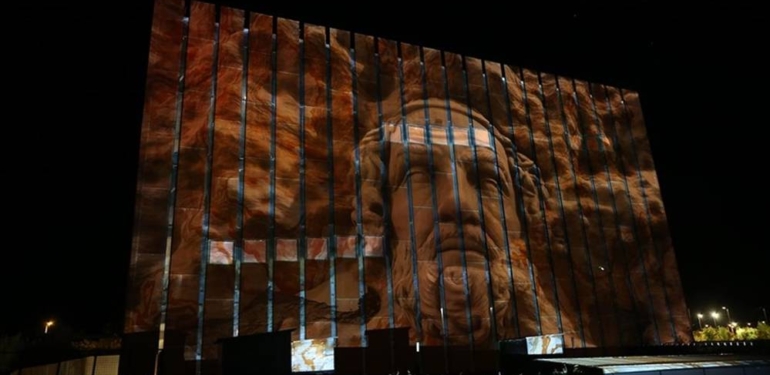 Troya Müzesi’nde ‘3D Mapping’ gösterimi yapıldı