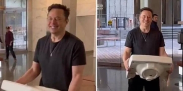 Elon Musk, Twitter merkezine girerken elinde lavabo taşıdı