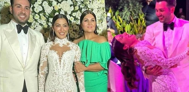 Hakan Ural ve Sibel Can’ın oğlu Engincan Ural ile Merve Kaya’nın düğününde dikkat çeken detay