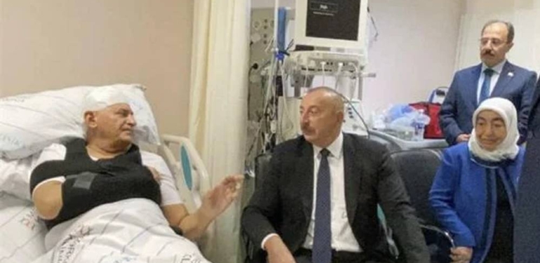 Kaza geçiren Binali Yıldırım’dan ilk fotoğraf