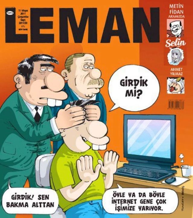 Leman’dan 'sansür yasası' kapağı
