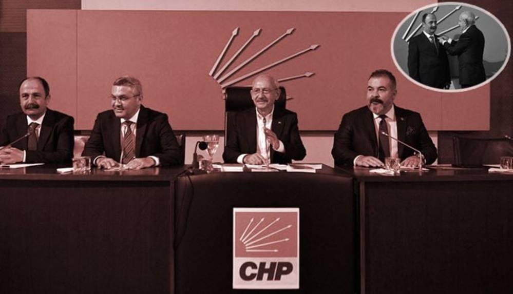 Nuşirevan Elçi CHP'ye katıldı, rozetini Kılıçdaroğlu taktı