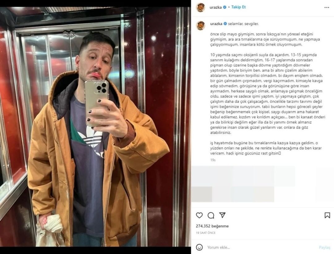 Tarzı yüzünden hedef gösterilen Uraz Kaygılaroğlu sessizliğini bozdu: 'Kimsenin torpillisi olmadım, vergi kaçırmadım'