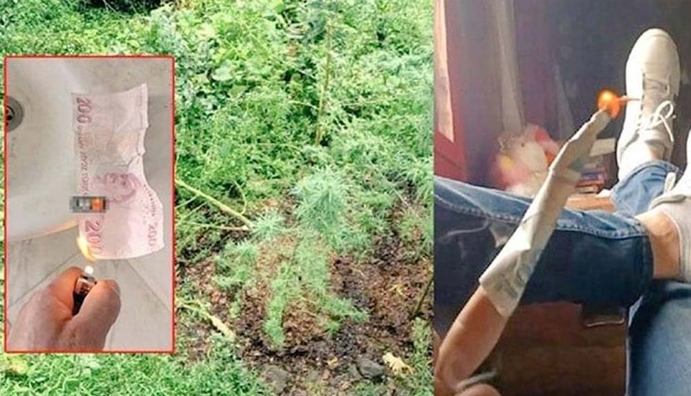 Türk-lirasını-yakıp-fotoğraf-paylaşmıştı,-evinden-çıkanlar-şaşkına-çevirdi