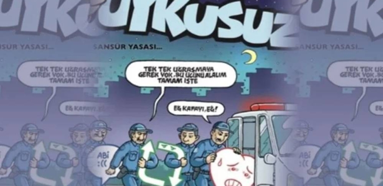 Uykusuz’dan ‘sansür yasası’ kapağı