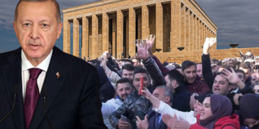 Anıtkabir'de yine 'Her yer Tayyip, yer her Erdoğan' tezahüratı