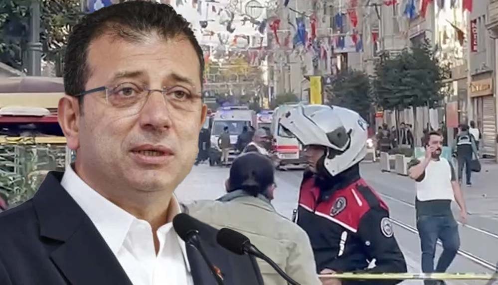 Ekrem İmamoğlu'ndan İstiklal Caddesi’nde patlamaya ilişkin açıklama