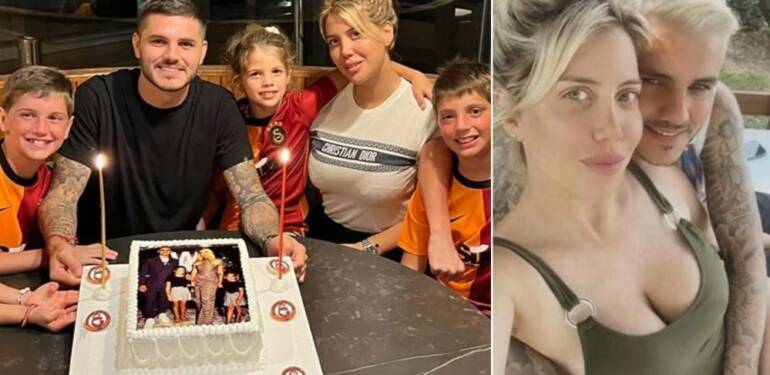 Galatasaraylı futbolcu Mauro Icardi ile Wanda Nara resmen boşandı