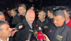 İçişleri Bakanı Süleyman Soylu: Şu anda herhangi bir can kaybımız söz konusu değil