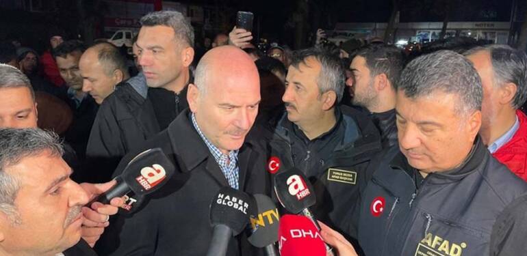 İçişleri Bakanı Süleyman Soylu: Şu anda herhangi bir can kaybımız söz konusu değil