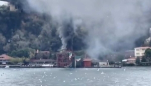 İstanbul Beykoz'da yangın: Duman Boğaz'da birçok noktada görüldü