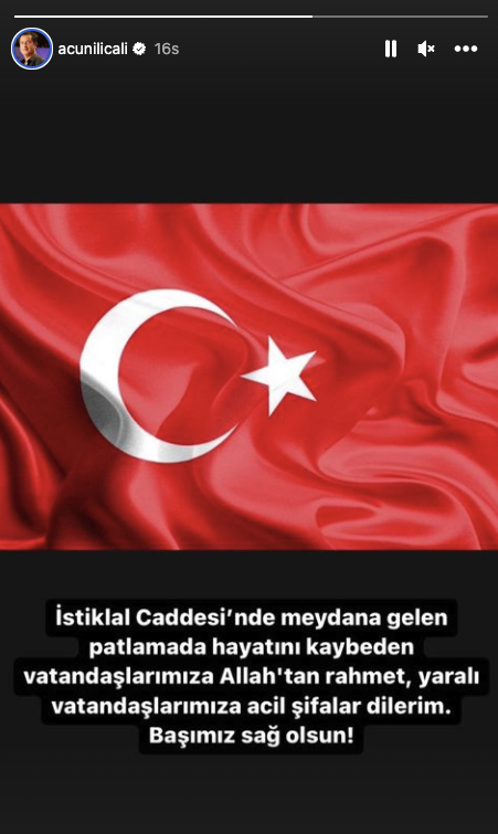 Taksim İstiklal Caddesi'ndeki terör saldırısına ünlü isimlerden tepki!