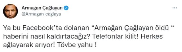 Armağan Çağlayan hakkında yapılan 'öldü' haberlerine en sonunda isyan etti! "Bunları nasıl kaldırtacağız? Herkes ağlayarak arıyor"