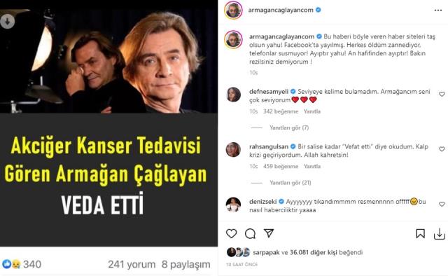 Armağan Çağlayan hakkında yapılan 'öldü' haberlerine en sonunda isyan etti! "Bunları nasıl kaldırtacağız? Herkes ağlayarak arıyor"