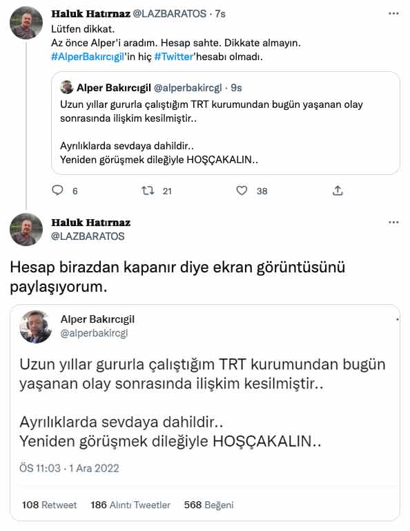Hakan Şükür'ü hatırlatan TRT spikeri Alper Bakırcıgil devre arasında yayından alındı