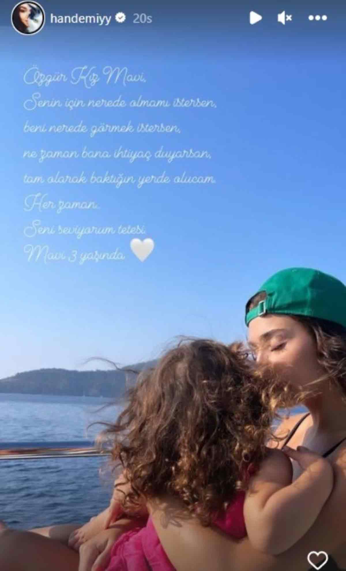 Hande Erçel’den kanser tedavisi gören yeğeni için duygusal paylaşım