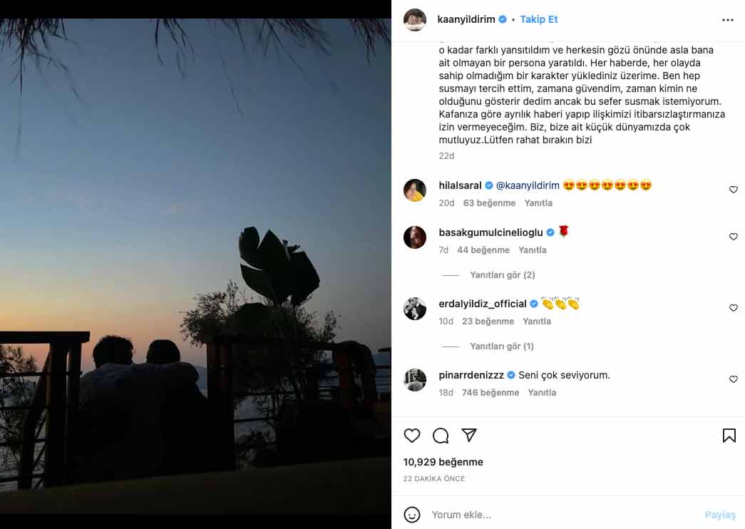 'Müstehcen fotoğraf' iddiası gündem oldu! Kaan Yıldırım ve Pınar Deniz ayrıldı mı?