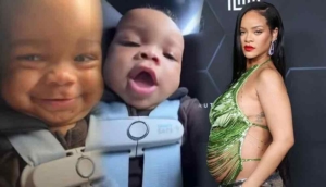 Rihanna bebeğinin yüzünü ilk kez gösterdi! Babasının kopyası