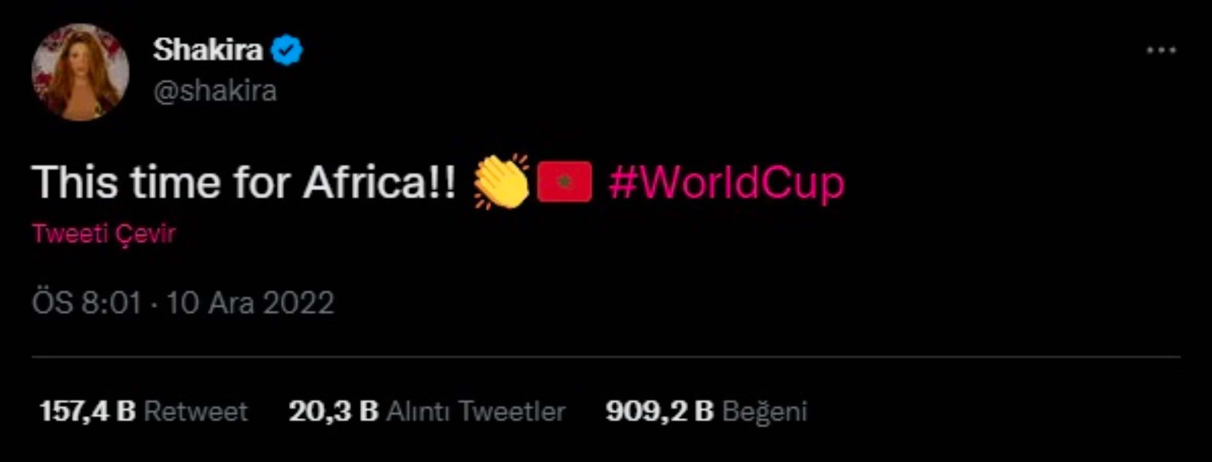 Shakira'nın 'Fas' paylaşımı sosyal medyaya damga vurdu: "Bu kez Afrika için"