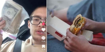 Aldığı-hamburger-paketinden-5-bin-dolar-çıktı!-Paketi-geri-verdi,-1-ay-ücretsiz-hamburger-yiyecek