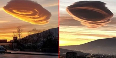 Bursa'da-gökyüzünde-oluşan-mercek-bulutunu-görenler-telefonlarına-sarıldı-