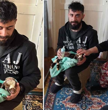 Erken doğan kuzuyu yaşatmak için evine götürdü: Biberonla besliyorlar 4 Erken-doğan-kuzuyu-yaşatmak-için-evine-götürdü--Biberonla-besliyorlar