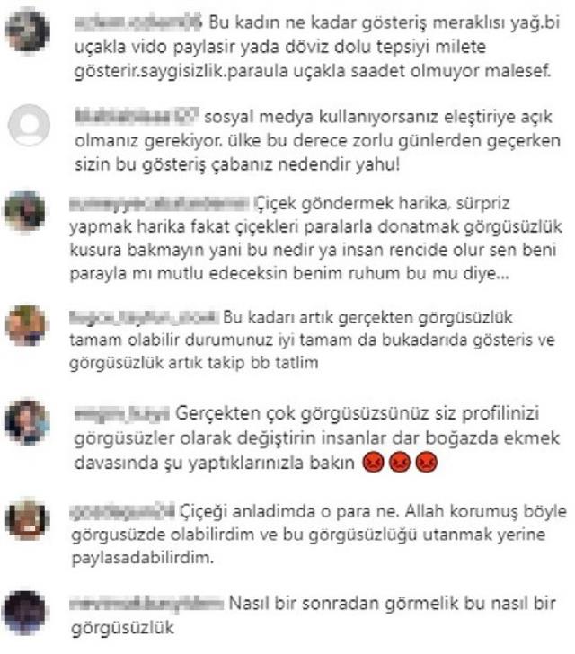 Fenomen Dilan Polat'a kocasından 'dolar' buketi! “İnsanlar dar boğazda şu yaptıklarınıza bakın”