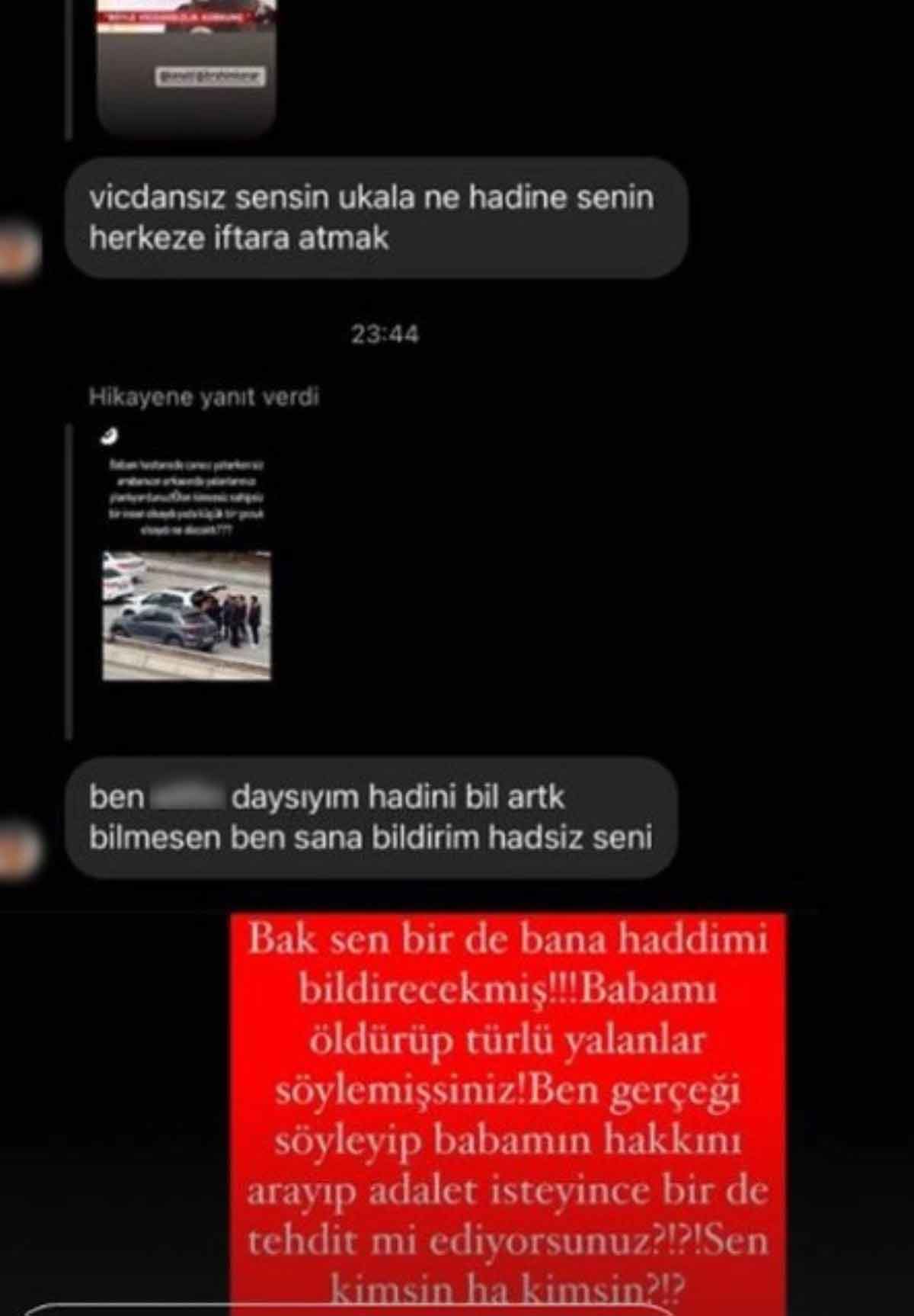 “Kaza değil, cinayet” demişti: Babasını kaybeden Özge Ulusoy’a tehdit!