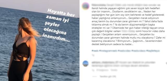 Mini etekle ders anlatan öğretmenden eleştirilere cevap: Zarar görmem halinde mutlu mu olacaksınız?