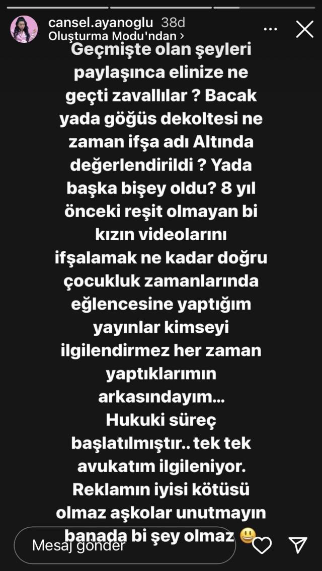 Müstehcen görüntüleri ifşa olan Kısmetse Olur Cansel sessizliğini bozdu: Yaptıklarımın arkasındayım