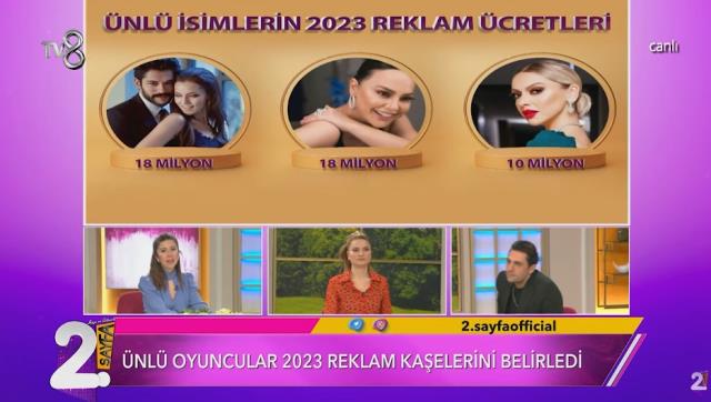 Ünlülerin 2023 yılı reklam ücretleri dudak uçuklattı! Fahriye Evcen ve Ebru Gündeş zirveyi paylaşıyor