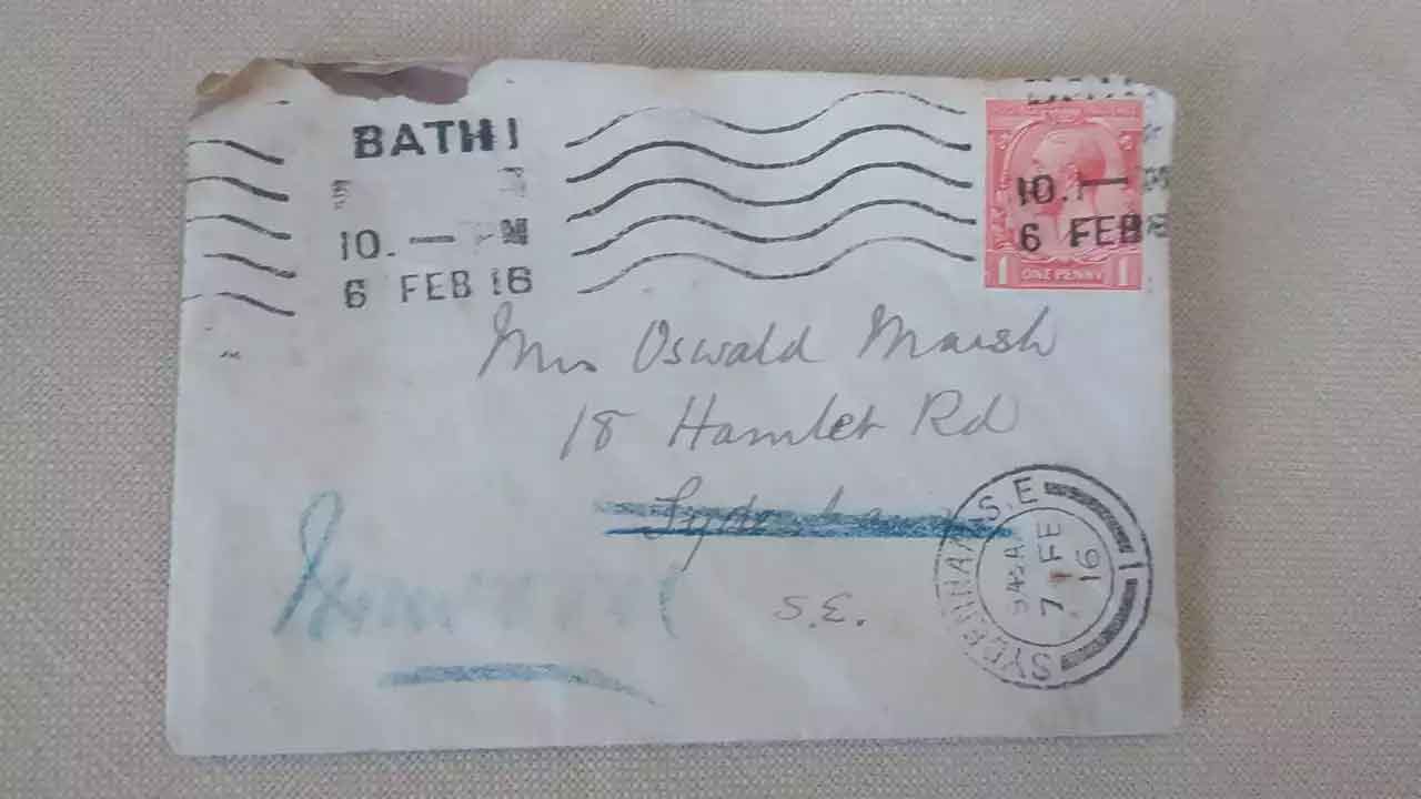 1916'da yazılan mektup, adresine ancak 107 yıl sonra ulaşabildi