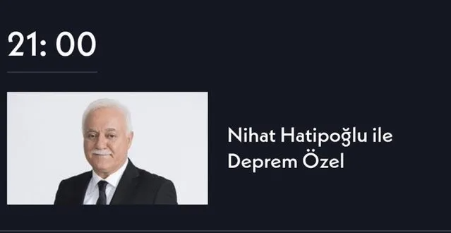 ATV'nin 'Nihat Hatipoğlu ile Deprem Özel' programına tepki yağdı: Planlamalarımızı 'kader' zihniyetiyle yapmamız yetmedi mi?