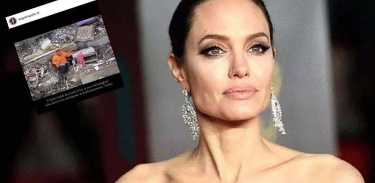 Angelina Jolie’den deprem paylaşımı: ‘Kalbim Suriye ve Türkiye halkıyla birlikte…’