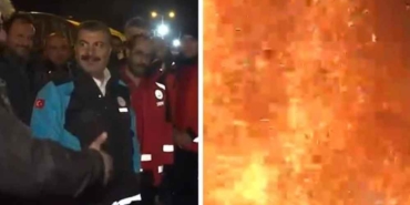 Ateş-başında-sağlık-çalışanlarıyla-konuşan-Sağlık-Bakanı-Fahrettin-Koca'nın-yanında-kor-patladı