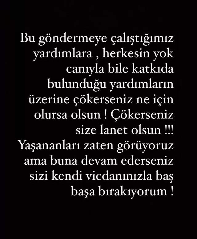 Demet Özdemir 'deprem' fırsatçılarına isyan etti: "Size lanet olsun!" 3 Demet Özdemir 'deprem' fırsatçılarına isyan etti: "Size lanet olsun!"