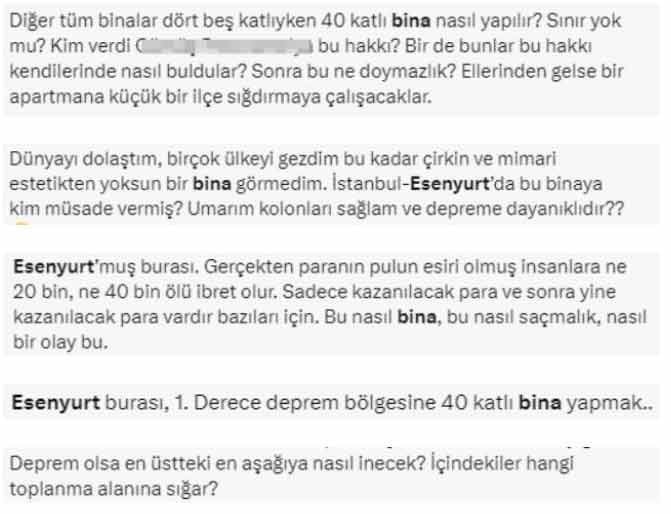 Deprem felaketi sonrası İstanbul'daki 38 katlı bina yeniden gündem oldu