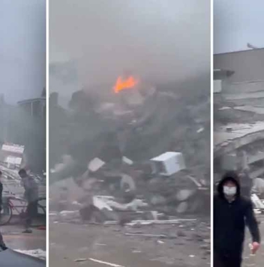 Deprem-sonrası-Hatay’dan-ilk-görüntüler-geldi!-Polisevi-ve-hastaneler-yıkıldı