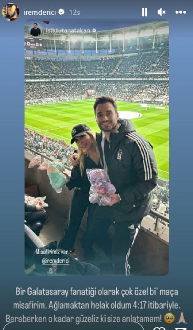Fanatik Galatasaraylı İrem Derici’den Beşiktaş taraftarına övgü: Ağlamaktan helak oldum
