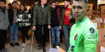 Fernando-Muslera'dan-yardım-çalışmalarına-destek!-Koltuk-değnekleriyle-geldi...