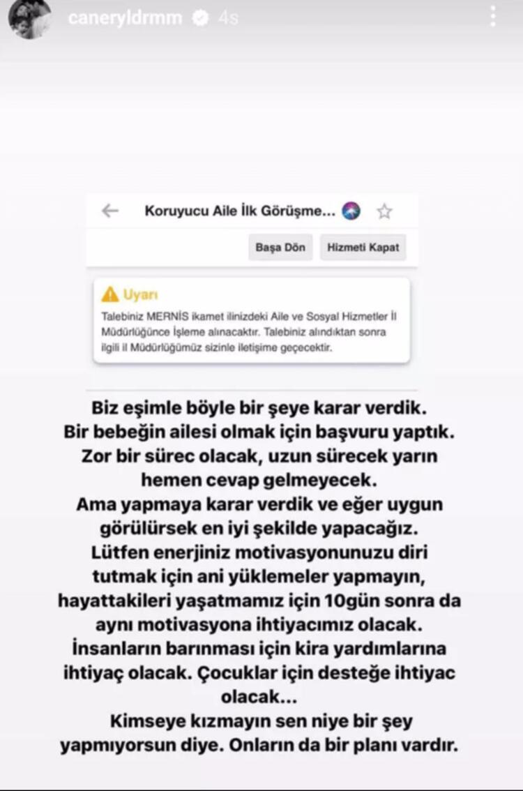 Gamze Erçel ile Caner Yıldırım, depremden kurtulan bir bebeğin ailesi olacak