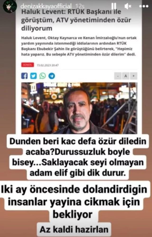 Haluk Levent kendisine ‘Dolandırıcı’ diyen Deniz Akkaya’yı mahkeme veriyor: 5 milyon TL'lik dava açıp depremzedeler için kullanacağım