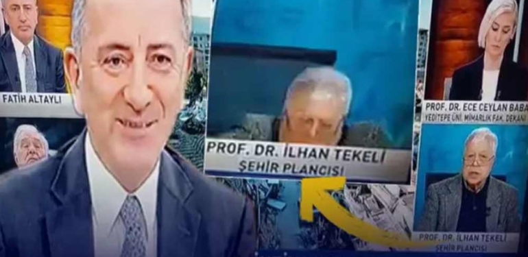 İlhan Tekeli Habertürk canlı yayında koltuktan düştü: Fatih Altaylı ne diyeceğini bilemedi 1 İlhan-Tekeli-Habertürk-canlı-yayında-koltuktan-düştü
