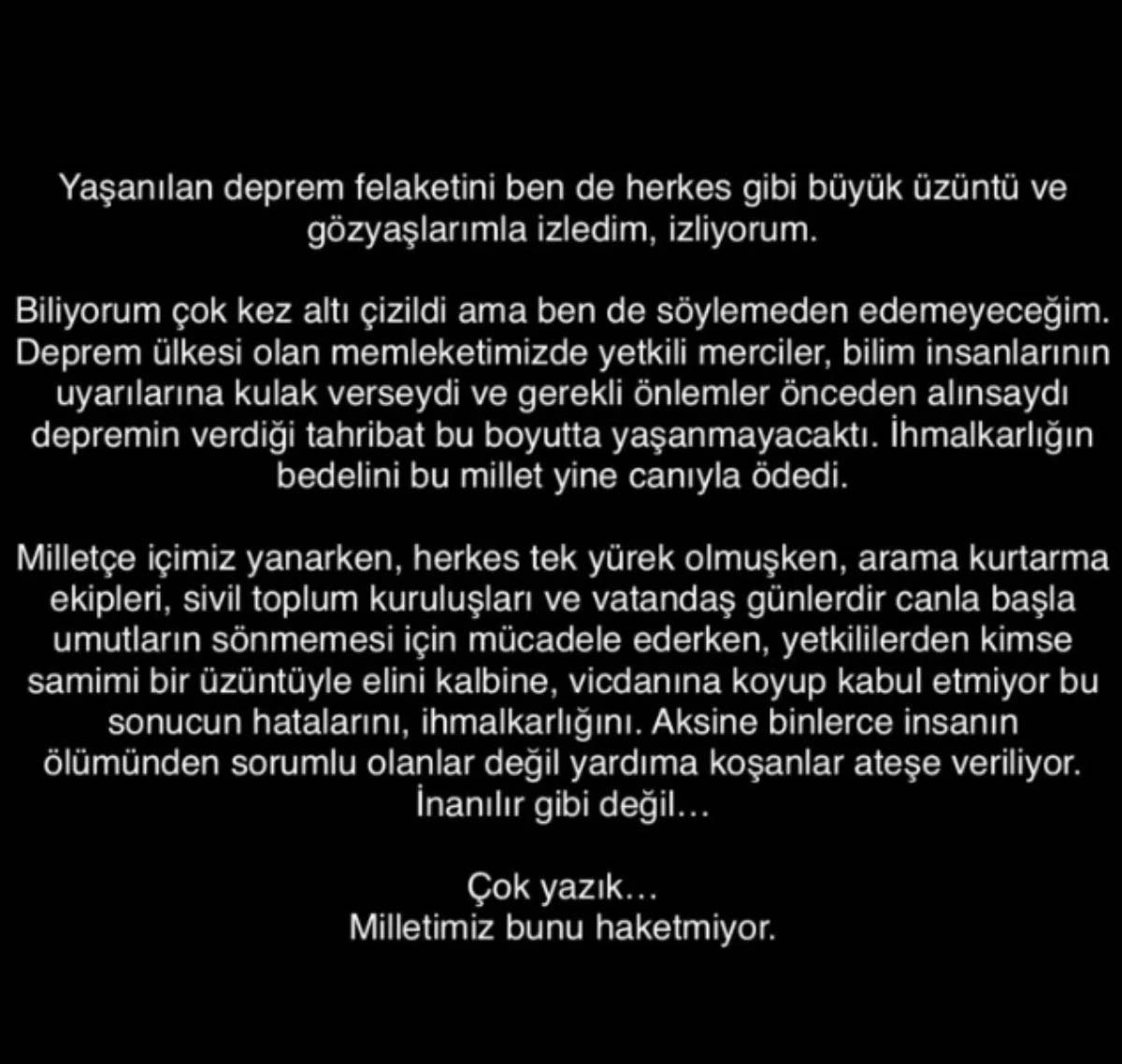 Tarkan'dan zehir zemberek deprem açıklaması! "Sorumlu olanlar değil yardıma koşanlar ateşe veriliyor"