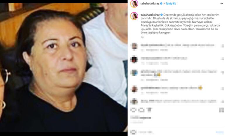 Türk Halk Müziği sanatçısı Sabahat Akkiraz depremde ablasını kaybetti: "Yüreğim paramparça. Işıklarda uyu abla" 3 Türk Halk Müziği sanatçısı Sabahat Akkiraz depremde ablasını kaybetti: "Yüreğim paramparça. Işıklarda uyu abla"