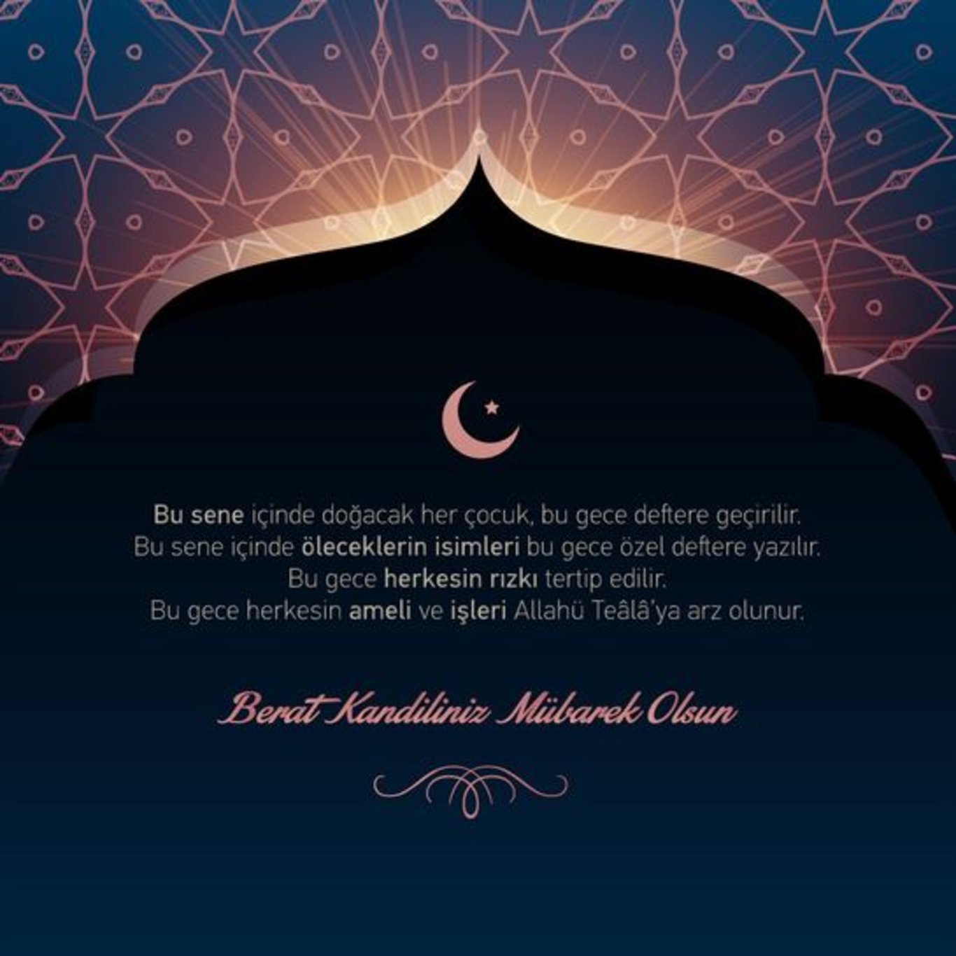 Berat Kandili mesajları: Berat Kandili’ne özel en güzel, en anlamlı kandil mesajları! En güzel resimli Berat Kandili mesajları