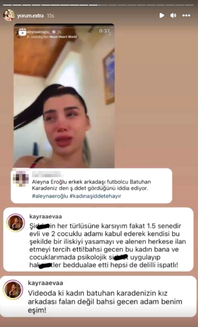 Aleyna Eroğlu şiddet gördüğünü iddia etmişti: Batuhan Karadeniz evli ve 2 çocuk babası çıktı; eşinden açıklama geldi!