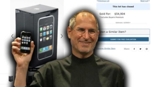 Daha jelatini sökülmemiş! İlk iPhone modeli 1 milyon 43 bin 862 TL'ye satıldı