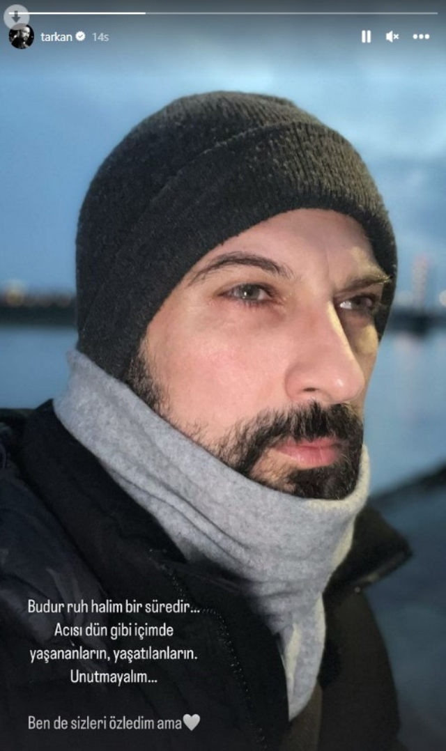 Deprem felaketinde sosyal medyaya ara vermişti: Tarkan "Acısı dün gibi içimde" diyerek son halini paylaştı